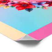 De stralende bloeikracht van de moeder poster (Hoek)