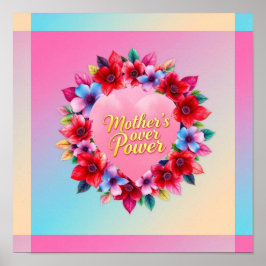 De stralende bloeikracht van de moeder poster