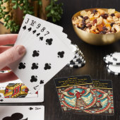 De stralende roep van Jezus naar de hemel Pokerkaarten (Insitu)