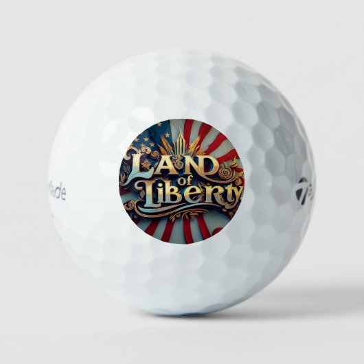 De stralende ster van Liberty Golfballen (Voorkant)
