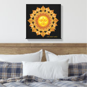 De StralendeZenZonGouden Canvas Afdruk (Insitu (Slaapkamer))