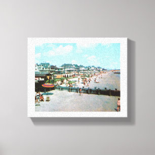 De strand, Kaapse nj, Canvas Afdruk