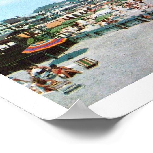 De strand, Kaapse nj,  Poster (Hoek)