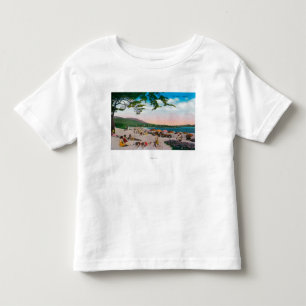 De strand scène in Carmel, Californië Kinder Shirts