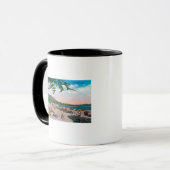 De strand scène in Carmel, Californië Mok (Voorkant links)