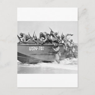 De strand van 1940 vormgeven briefkaart