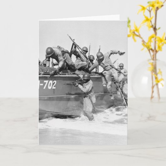 De strand van 1940 vormgeven kaart (Gele Bloem)