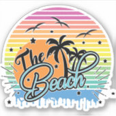 De strand, zomer 2023 sticker (Voorkant)