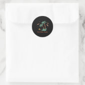 De stranden van Boca Raton Florida Ronde Sticker (Tas)