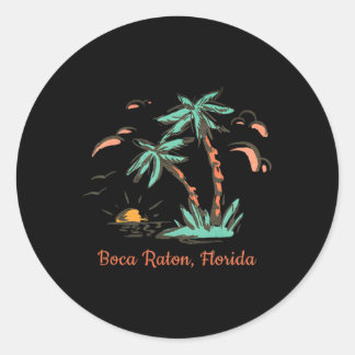 De stranden van Boca Raton Florida Ronde Sticker
