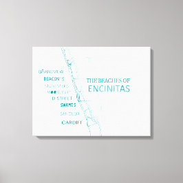 De stranden van Encinitas Canvas