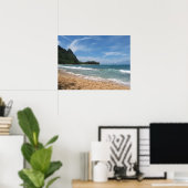 De stranden van Kauai zijn prachtig Poster (Thuiskantoor)