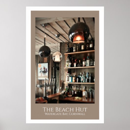 De strandhut poster (Voorkant)