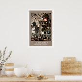 De strandhut poster (Keuken)