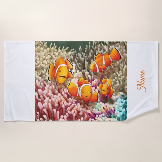 DE Strandtuch Clownfische Strandlaken (Voorkant)