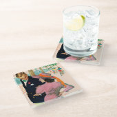 De strategie van de liefde glazen onderzetter (Schuin)