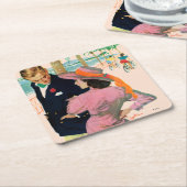 De strategie van de liefde kartonnen onderzetters (Schuin)