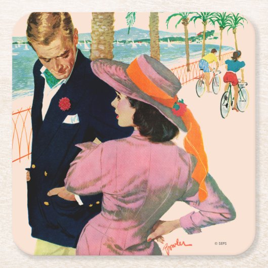 De strategie van de liefde kartonnen onderzetters (Voorkant)