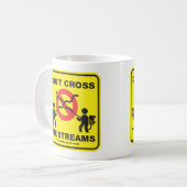 De straten niet oversteken koffiemok (Voorkant links)