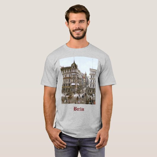 De straten van Berlijn rond 1900 T-shirt (Voorkant volledig)