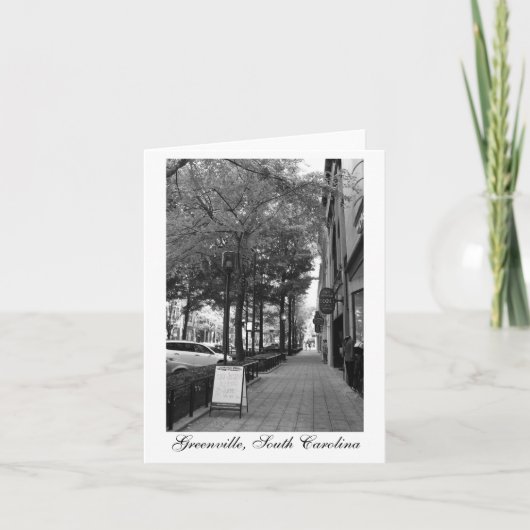 De Straten van de binnenstad in Greenville Kaart (Voorkant)