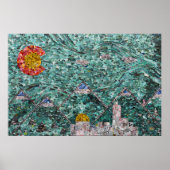 De straten van Denver collage 36x24 Poster (Voorkant)