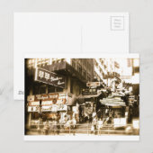 De straten van het oude Hong Kong Briefkaart (Voorkant / Achterkant)