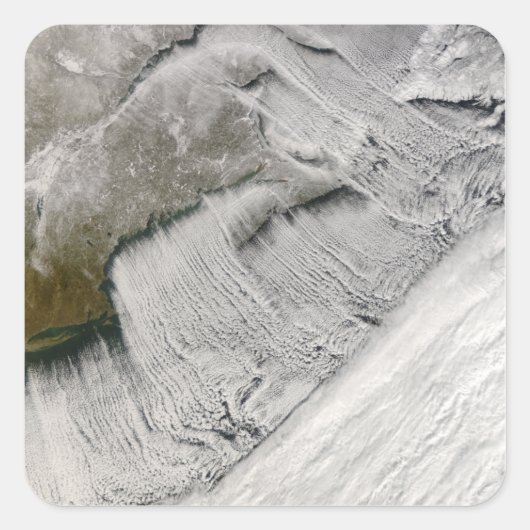 De straten van New England en de Maritimes Vierkante Sticker (Voorkant)