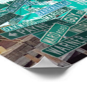 De straten van North Tonawanda NY Poster (Hoek)