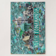 De straten van North Tonawanda NY puzzel