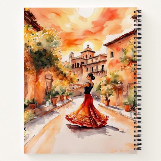 De straten van Spanje: Español Notitieboek (Achterkant)