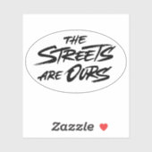 De straten zijn ons sticker (Vel)