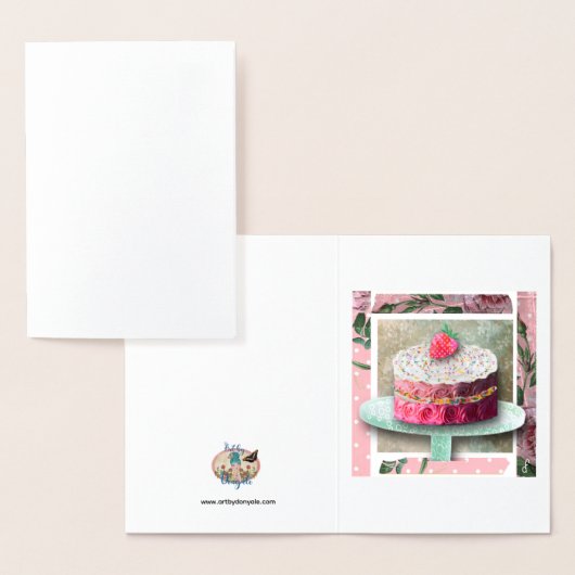 De Strawberry Rose Confectie Folie Kaarten (Display)