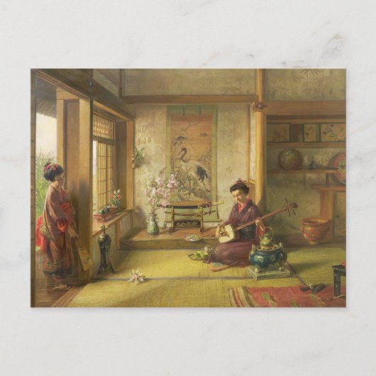 De Stray Shuttlecock (olie op canvas) Briefkaart (Voorkant)