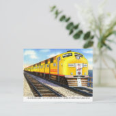 De Streamliner Vintage Ansichtkaart Briefkaart (Staand voorkant)