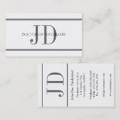 De Streep W/W van Horiz van de psychiater Visitekaartje (Voorkant / Achterkant)