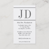 De Streep W/W van Horiz van de psychiater Visitekaartje (Achterkant)