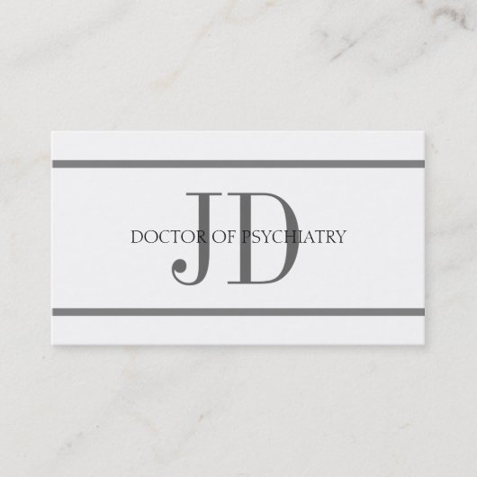 De Streep W/W van Horiz van de psychiater Visitekaartje (Voorkant)