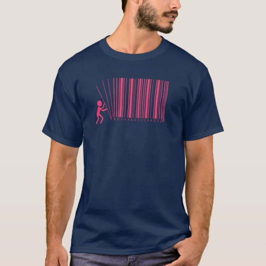De Streepjescode Doorbreken T-shirt (Voorkant)
