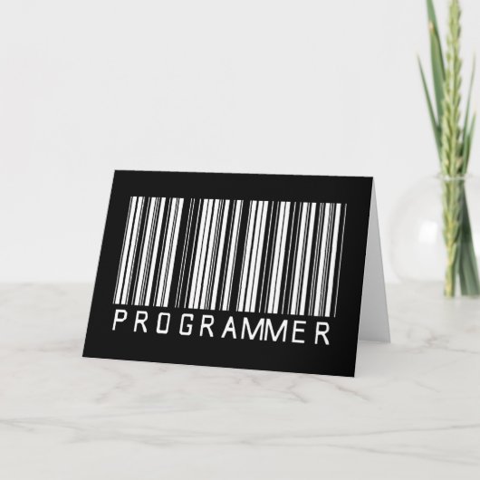 De Streepjescode van de programmeur Kaart (Voorkant)