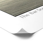 De streepjesschaal 3D Poster (Hoek)