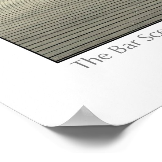 De streepjesschaal 3D Poster (Hoek)