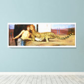 De strelingen - Fernand Khnopff 1896 Canvas Afdruk (Insitu (Houten vloer))