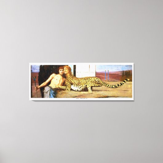 De strelingen - Fernand Khnopff 1896 Canvas Afdruk (Voorkant)