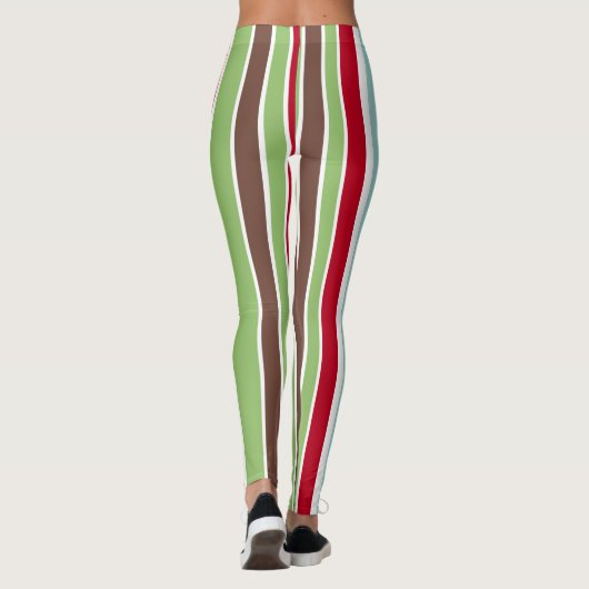 De Strepen van de Vakantie van Kerstmis, Leggings (Achterkant)