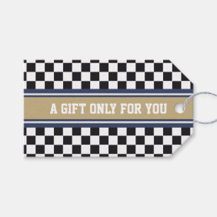De STREPEN van SPORTEN - Blauw Beige Grijs + uw Cadeaulabel