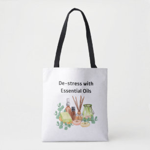 De-stress met Essential Oils Canvas tas