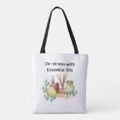 De-stress met Essential Oils Canvas tas (Achterkant)