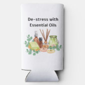 De-Stress met Essential Oils Seltzer Koelbox Blikjeskoeler (Achterkant)