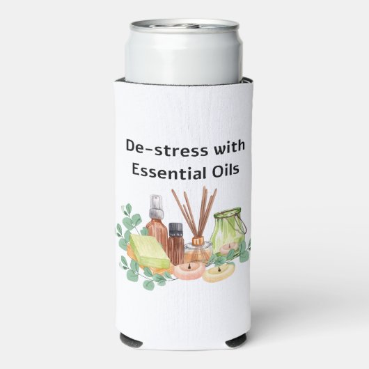 De-Stress met Essential Oils Seltzer Koelbox Seltzer Blikjeskoeler (Seltzer Achterkant)